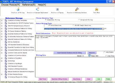 TOEFL iBT Writing Conqueror